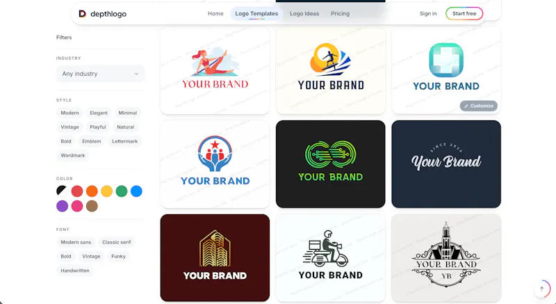 DepthLogo screenshot 2