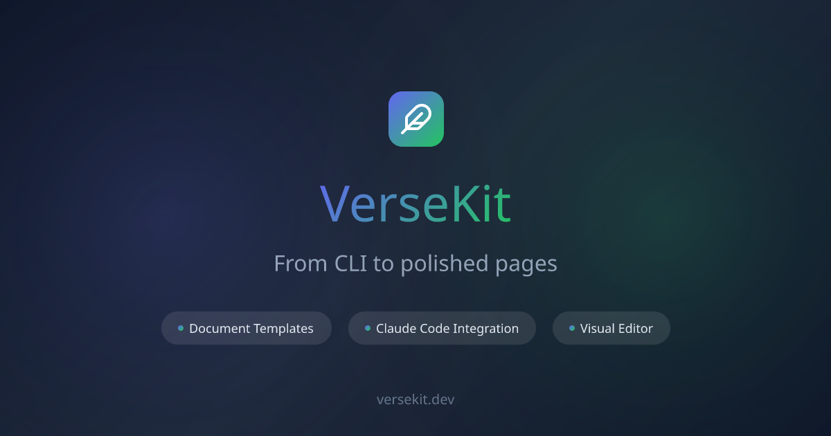 VerseKit - Main product screenshot demonstrating key features and user interface