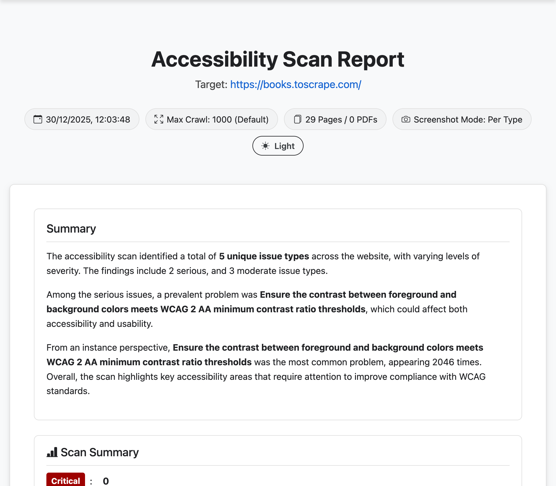 Accessibility Scanner - Screenshot 4 showing product features and functionality