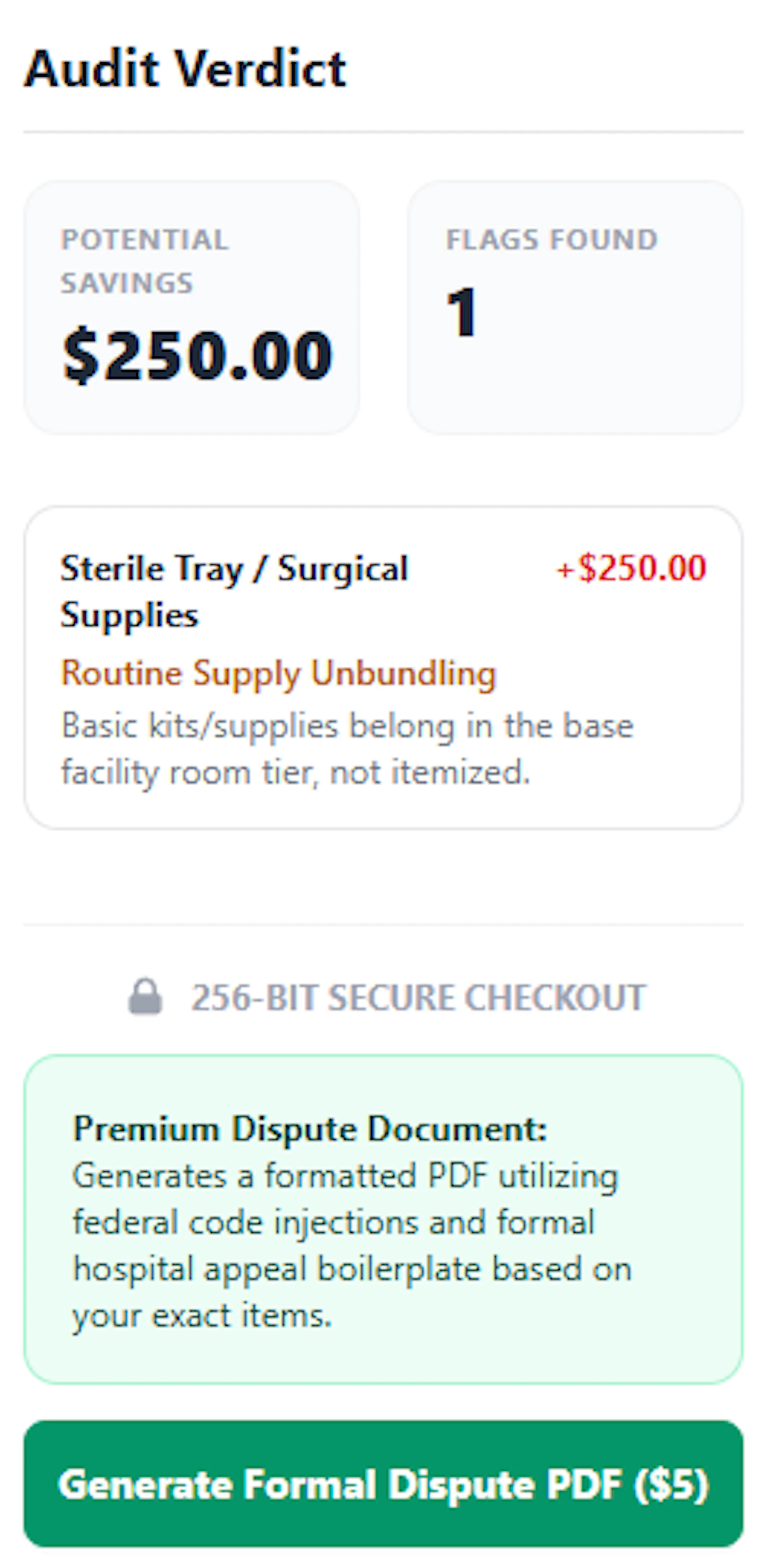 MediShield. Free Medical Bill Checker screenshot 1