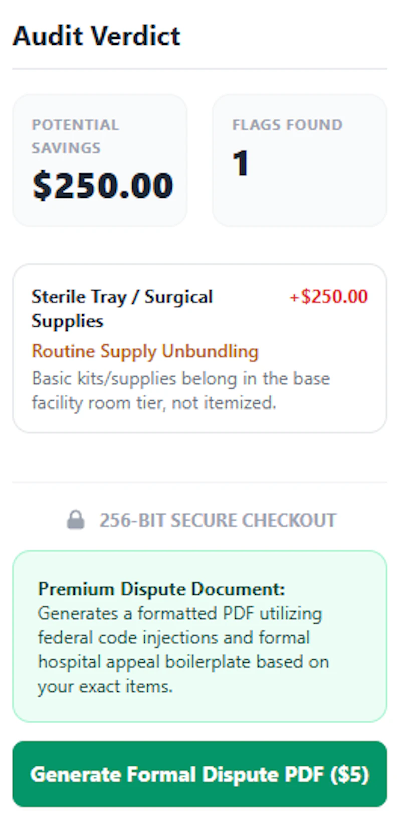 MediShield. Free Medical Bill Checker screenshot 1