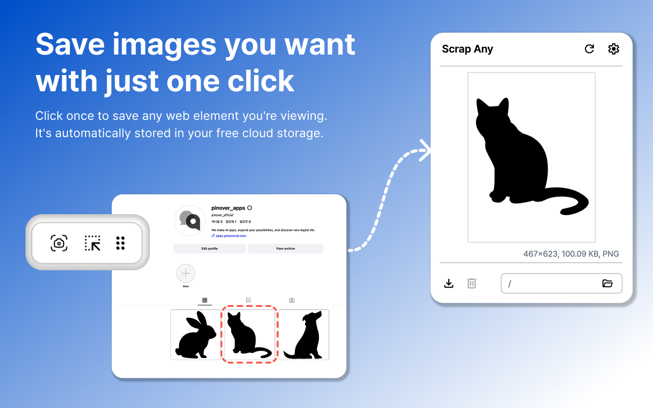 Scrap Any - Main product screenshot demonstrating key features and user interface