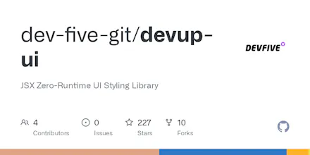 Zero-runtime CSS-in-JS: Devup-UI gallery image