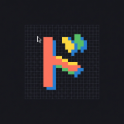 Dotto - Fully Collaborative Pixel Canvas - Product Hunt launch logo and brand identity