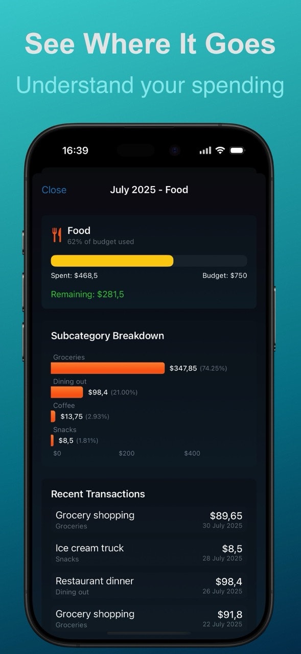 Xpenses screenshot 3