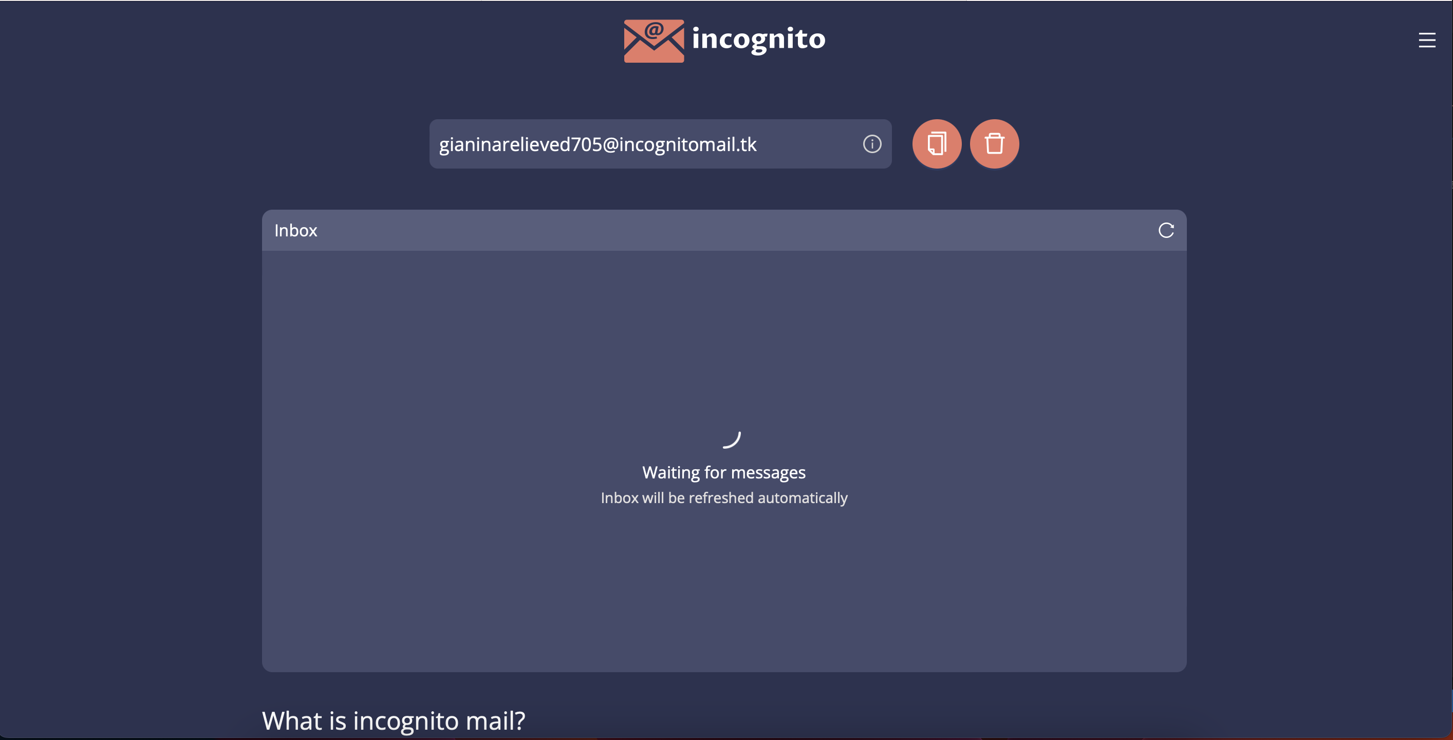 Incognito Mail