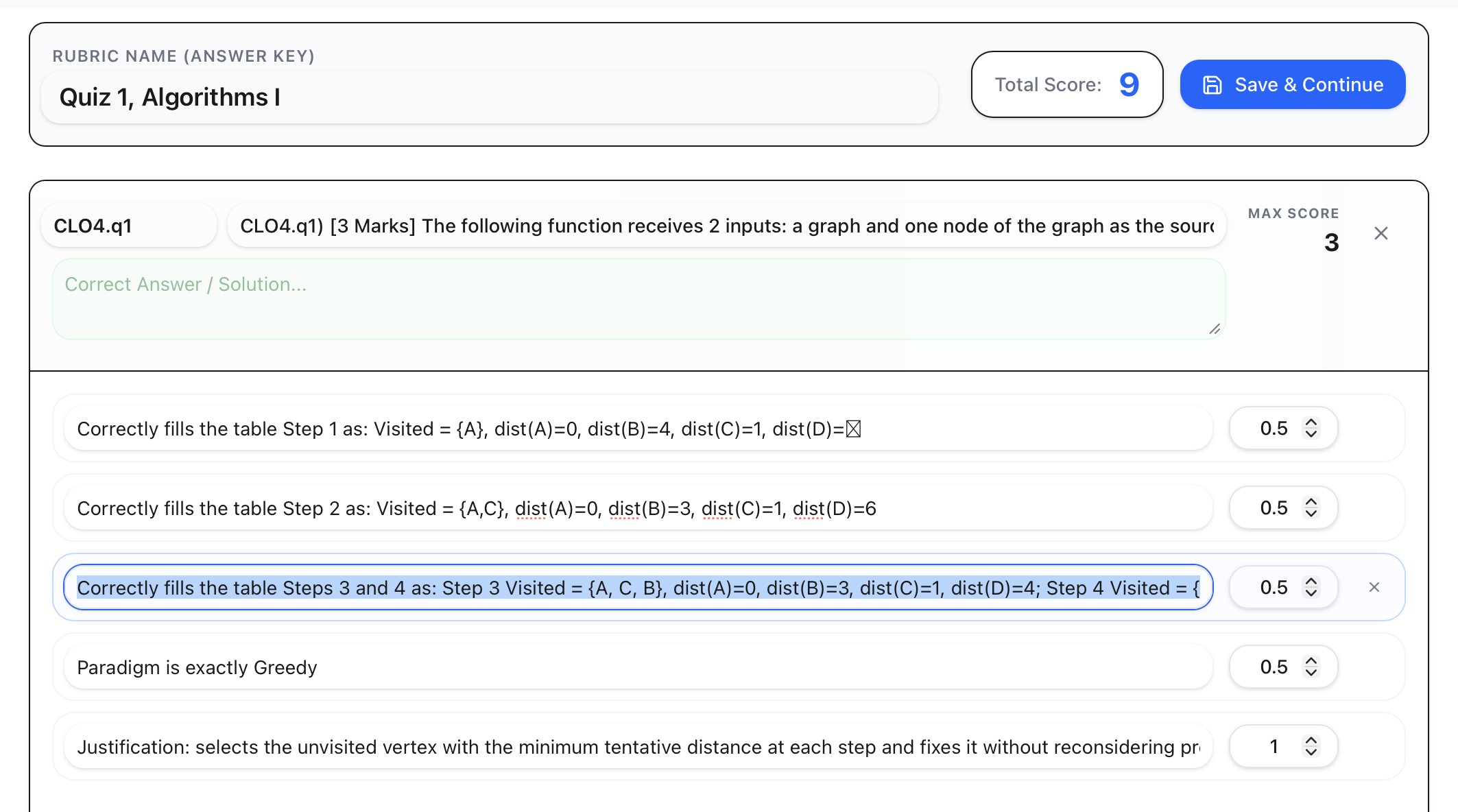 XAM Grader - Main product screenshot demonstrating key features and user interface