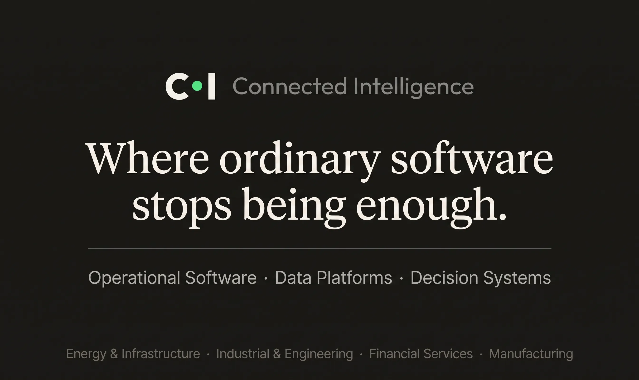 Connected Intelligence