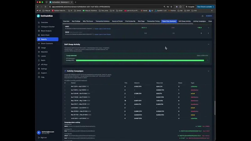 OnChainRisk screenshot 1 (video preview)