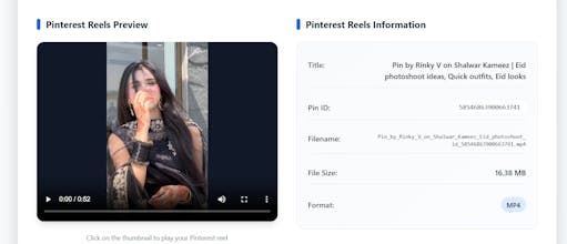 Pinterest Reels Downloader gallery image