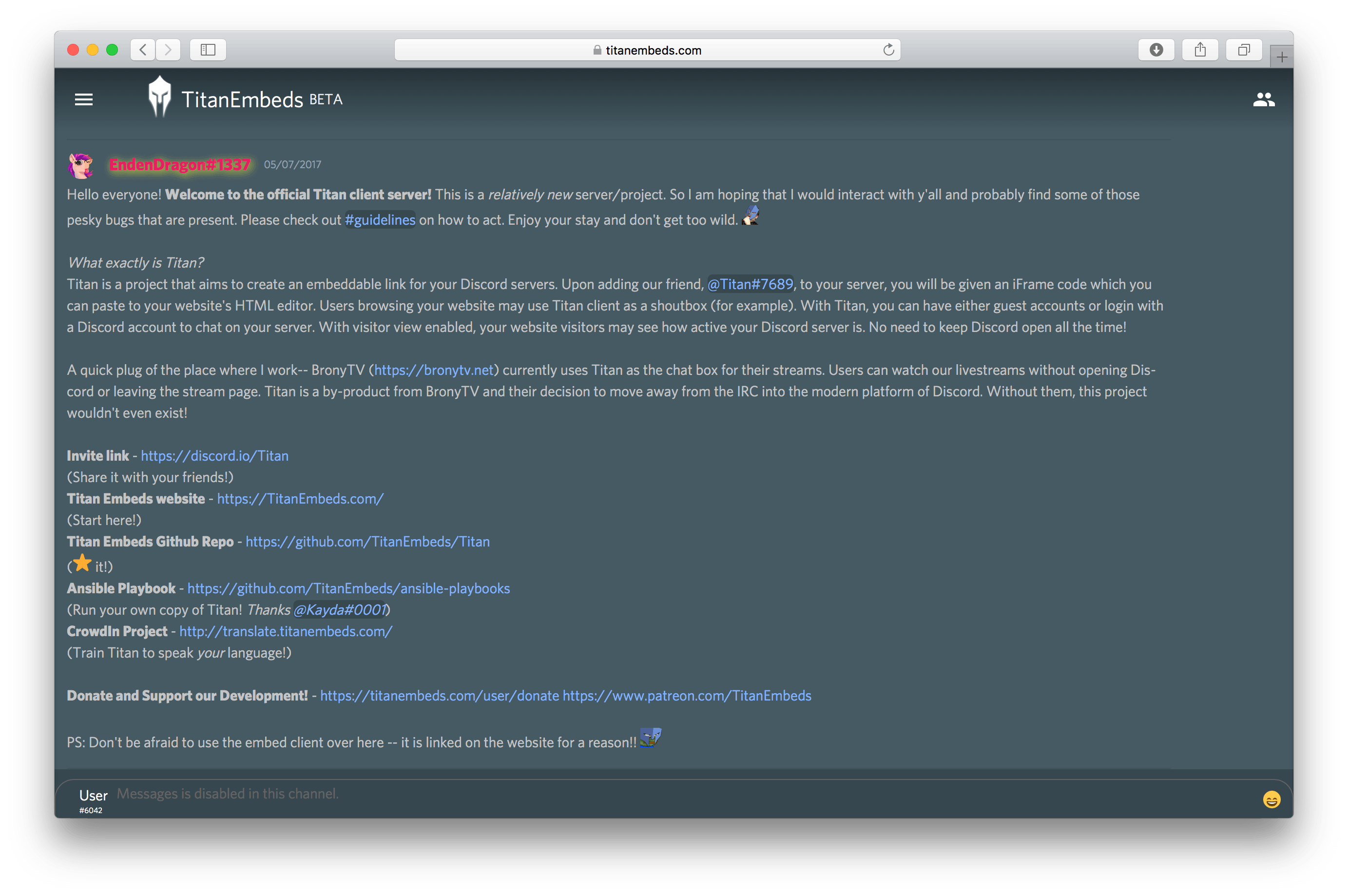 TitanEmbeds gallery image