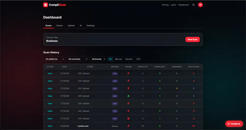 CompliScan screenshot 3