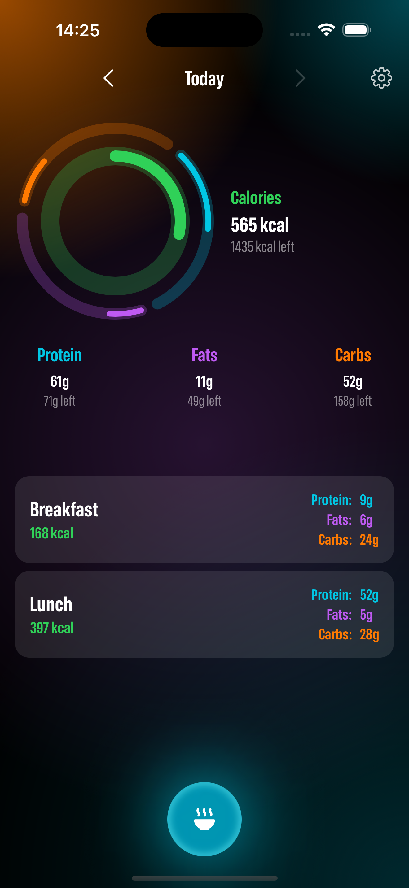 Snacrifice - Spraakgestuurde calorietracking met AI-zeg wat je hebt gegeten. media 1