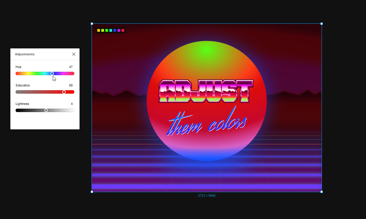 Adjustments gallery image