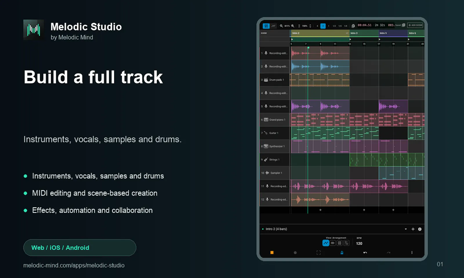 Melodic Studio screenshot 1
