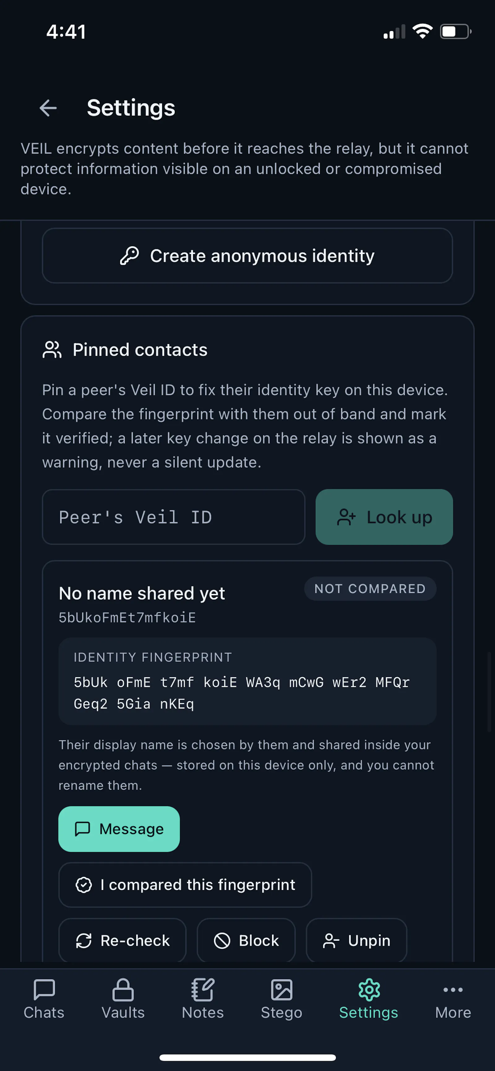 VEIL - More than Encrypted Messaging screenshot 10