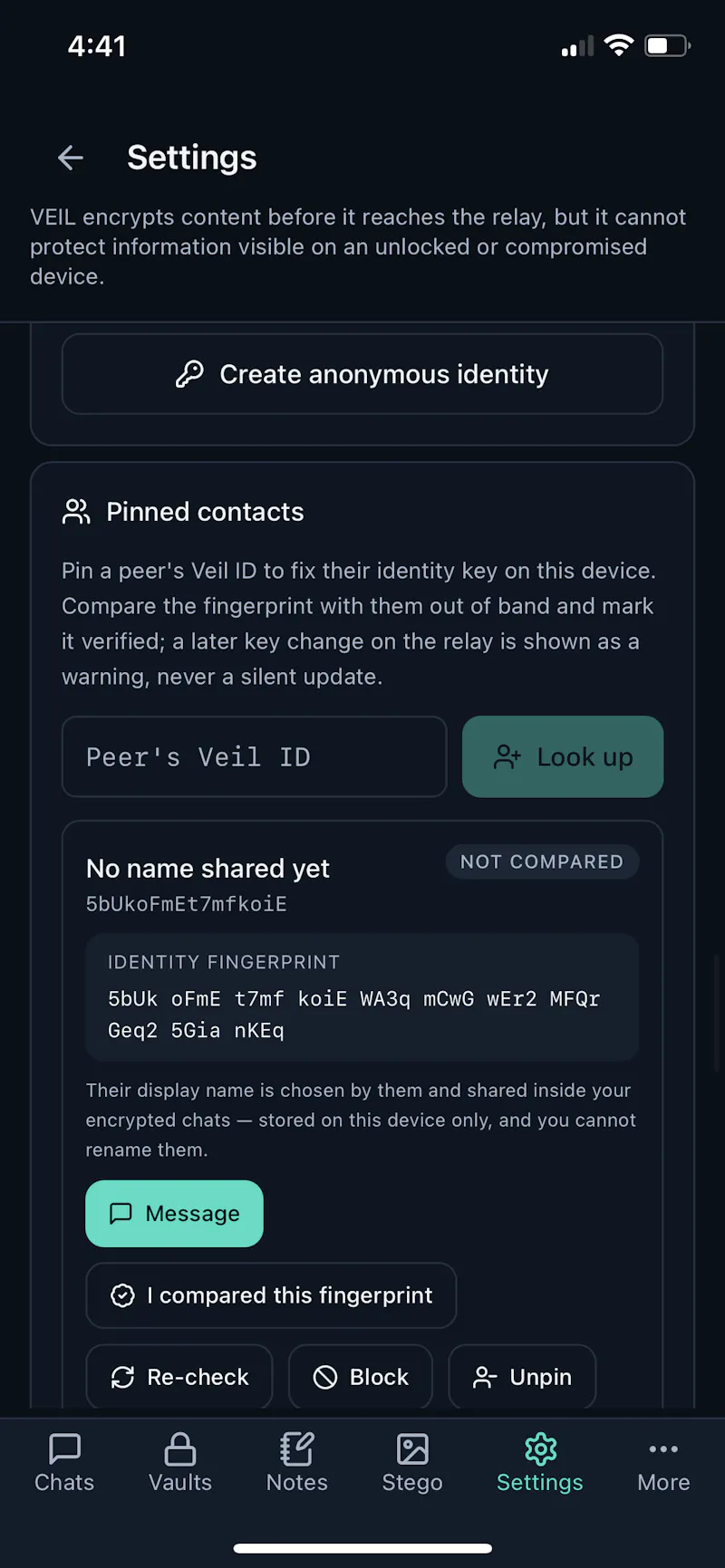 VEIL - More than Encrypted Messaging screenshot 10