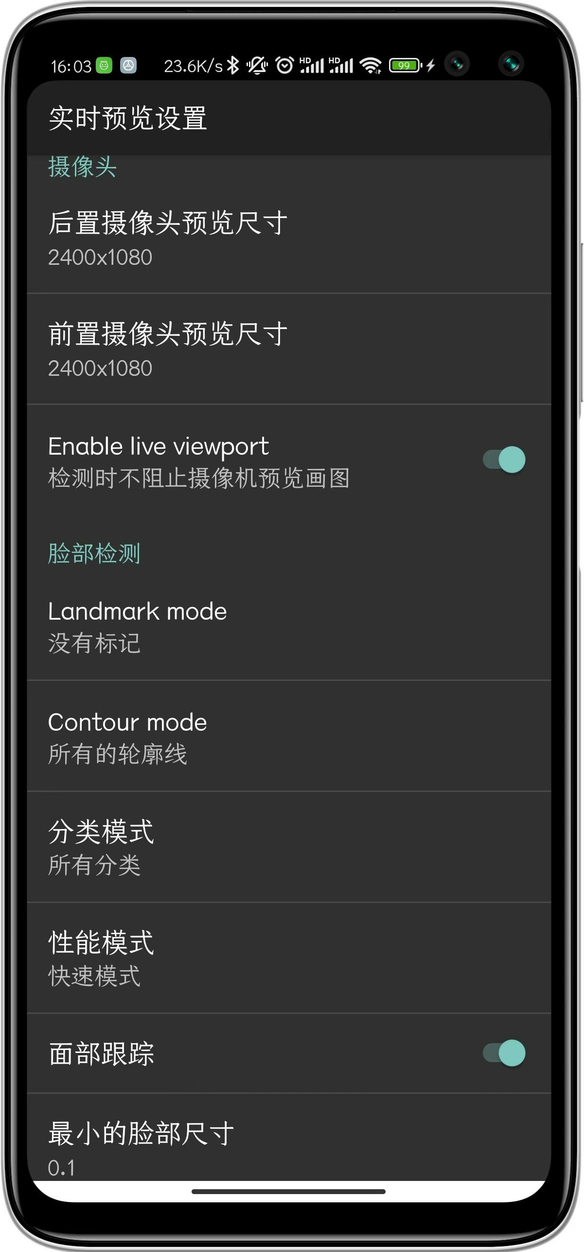 Média Point facial 2