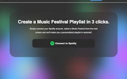 Music Festival Playlist Maker media 2
