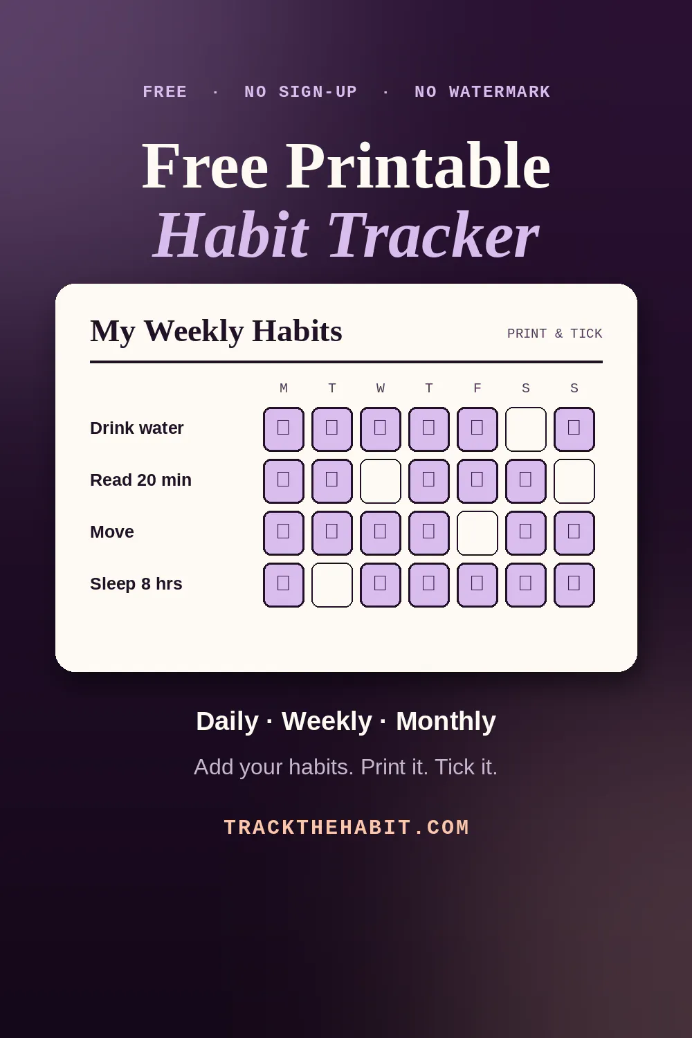 trackthehabit.com gallery image
