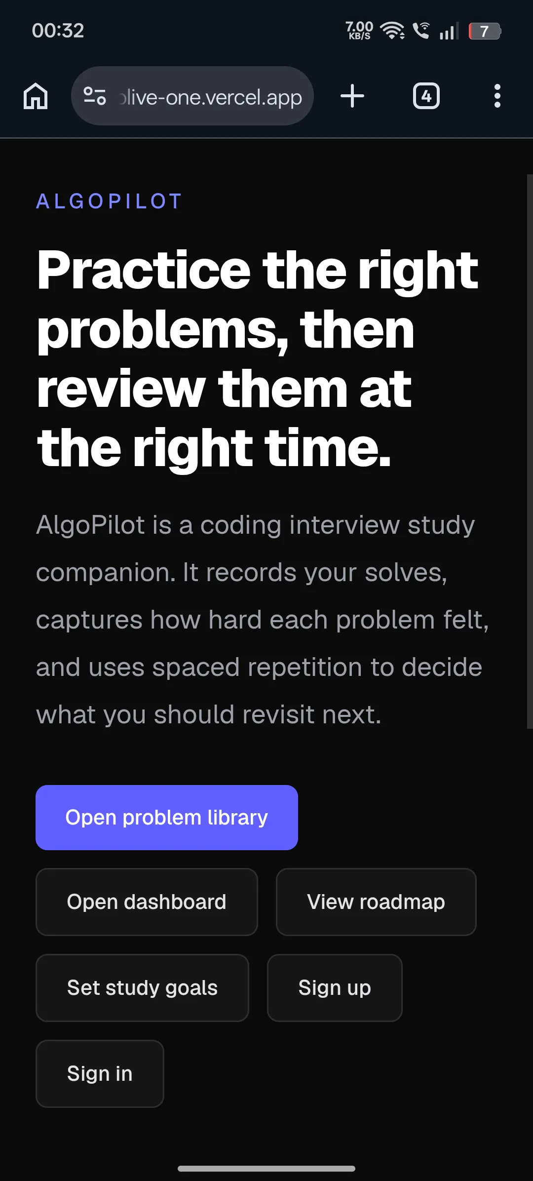 AlgoPilot screenshot