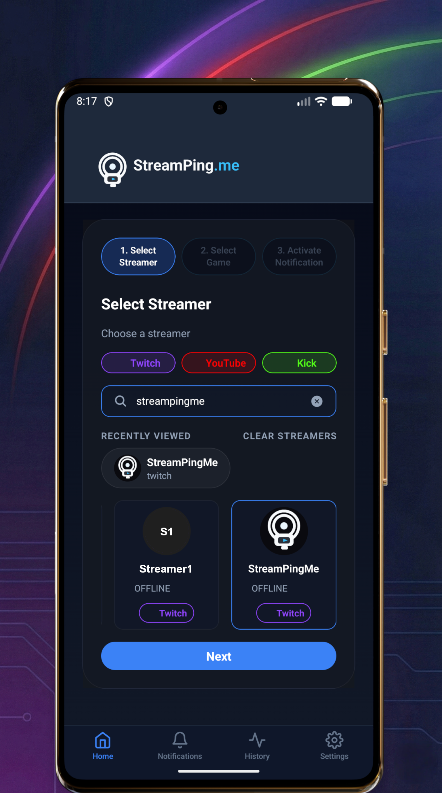 StreamPing gallery image