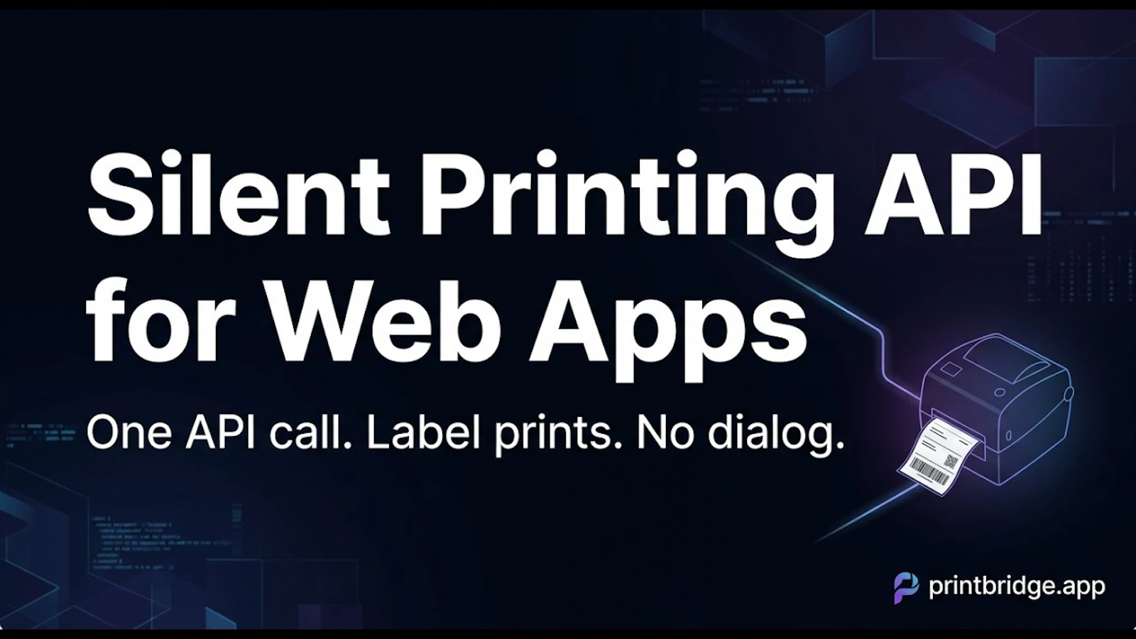 PrintBridge screenshot 1 (video preview)