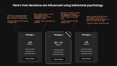 Image showcasing a person analyzing data using behavioral psychology for pricing strategies.