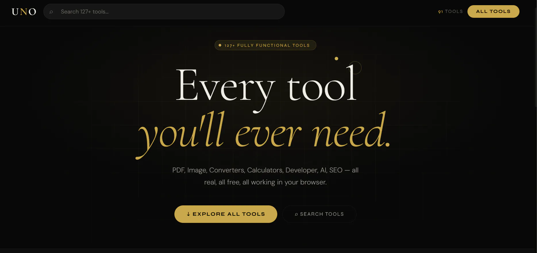 Uno product banner