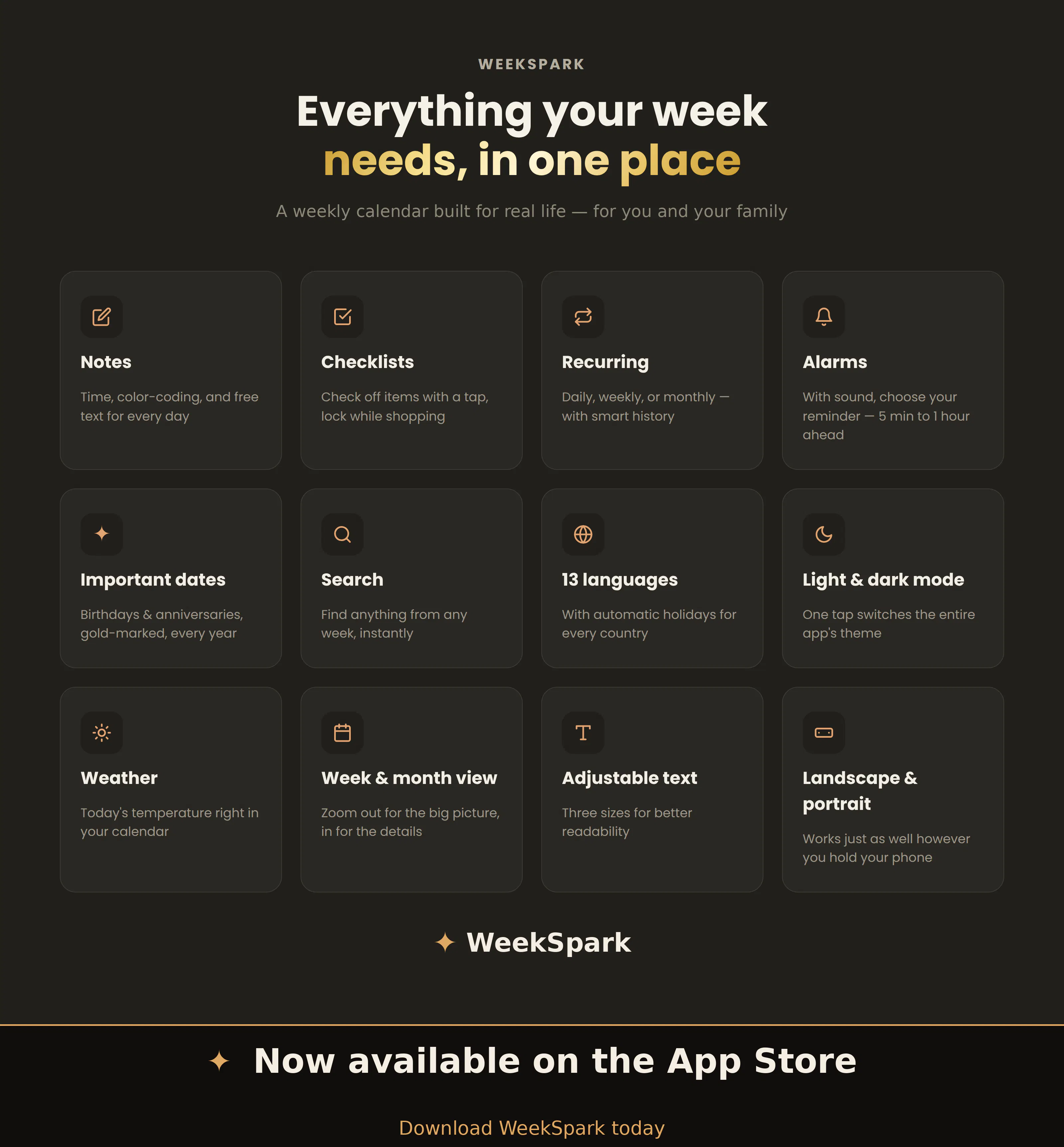 WeekSpark gallery image