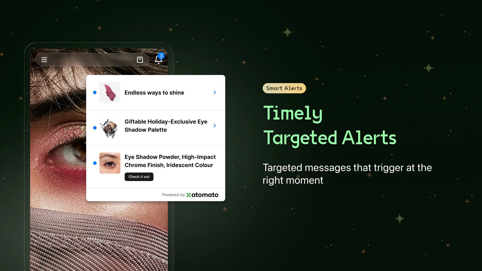 Atomato: Header Notifications - Main product screenshot demonstrating key features and user interface