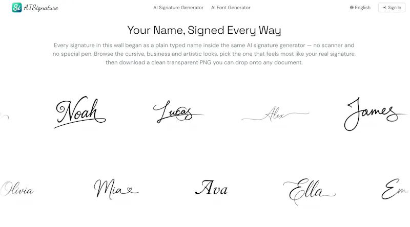 AI Signature Generator screenshot 4