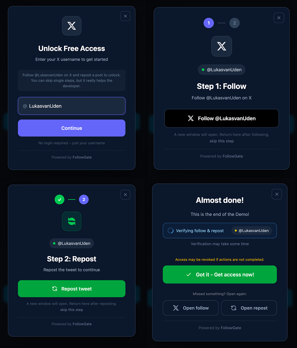 FollowGate gallery image