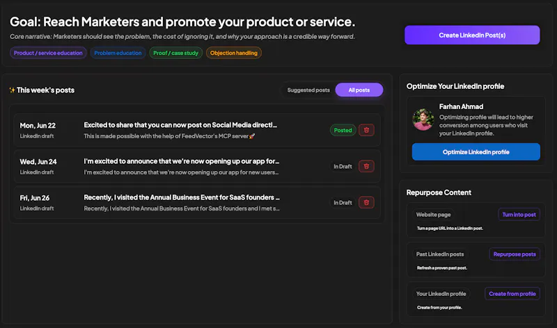 FeedVector screenshot 2