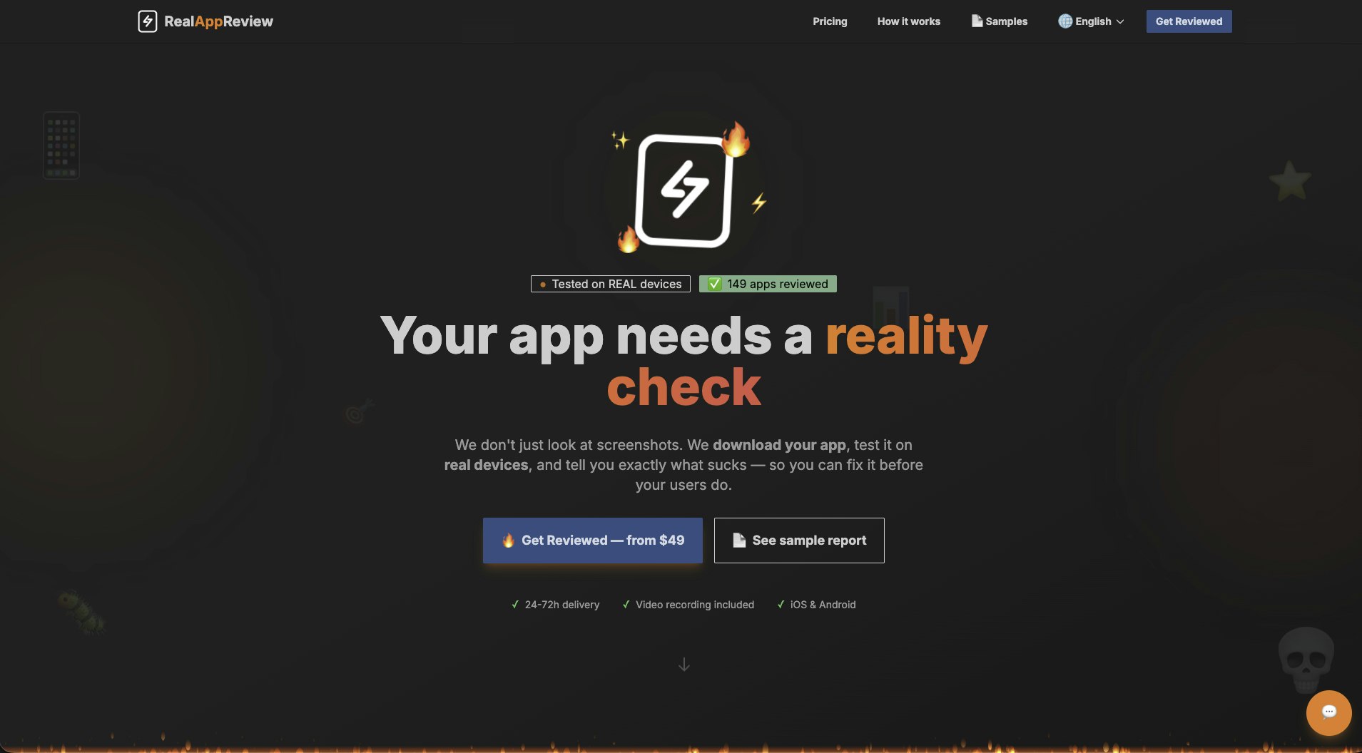 RealAppReview - Screenshot 2 showing product features and functionality