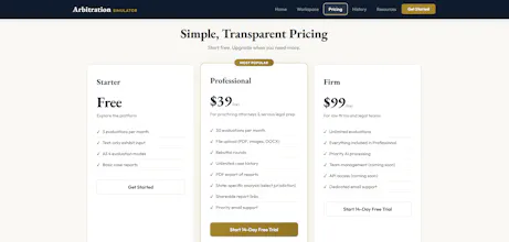 ArbitrationSimulator.com gallery image