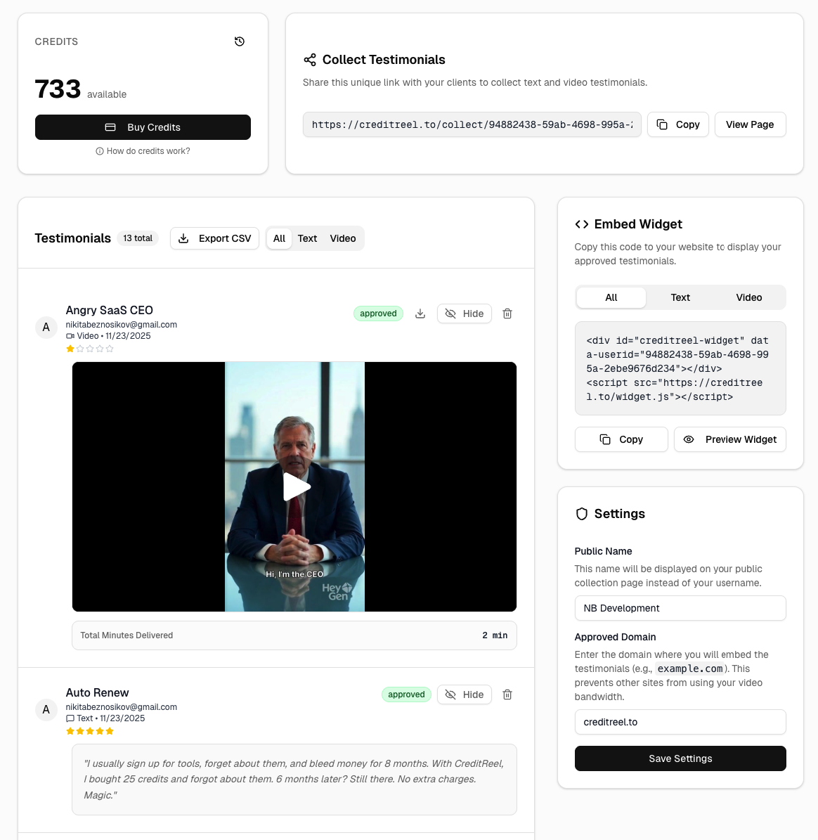 CreditReel - Screenshot 3 showing product features and functionality
