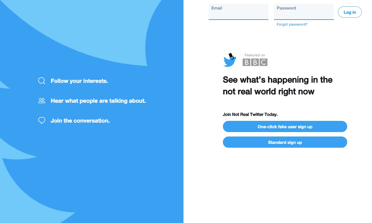 NotRealTwitter gallery image