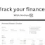 Free Personal Finance Tracker