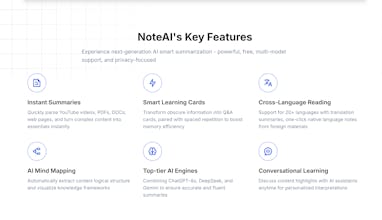 NoteAI - AI Summary Assistant gallery image