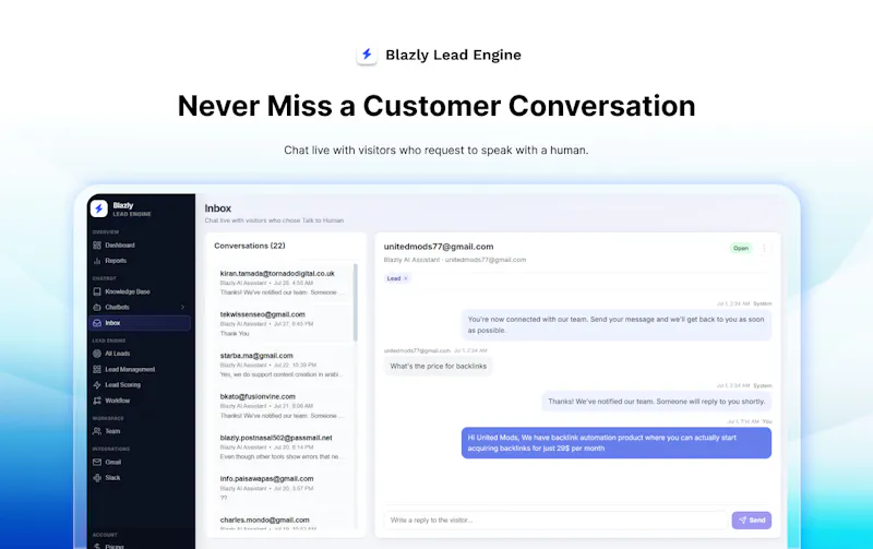 Blazly Lead Engine screenshot 5
