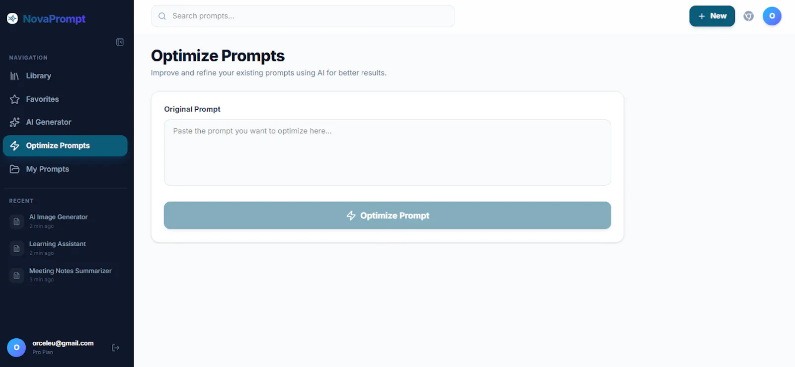 NovaPrompt screenshot 1