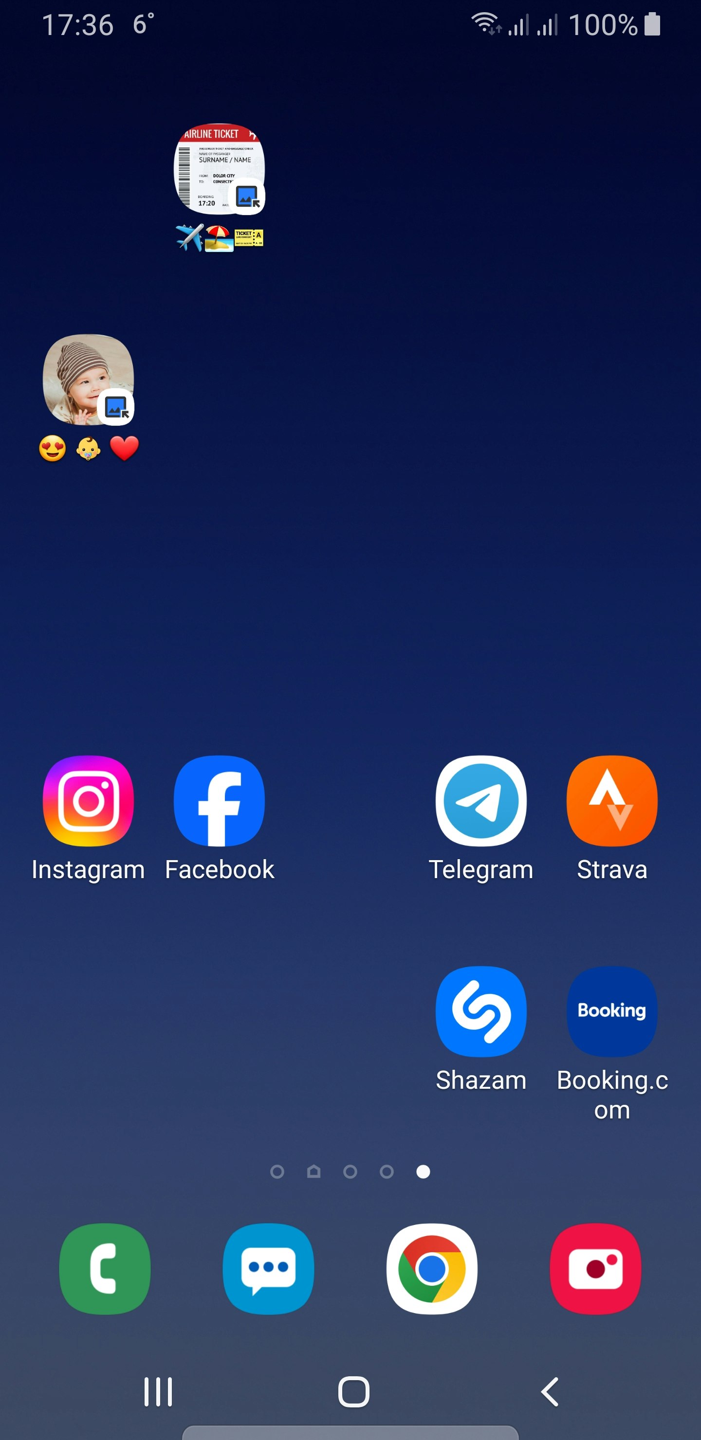 Mídia 2 de Quickpin - Prenda qualquer imagem na barra de status ou na tela inicial - um toque