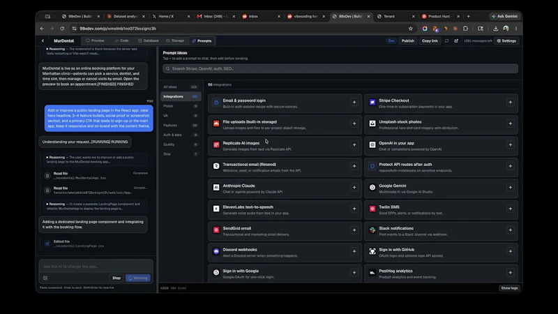 99xDev screenshot 1 (video preview)