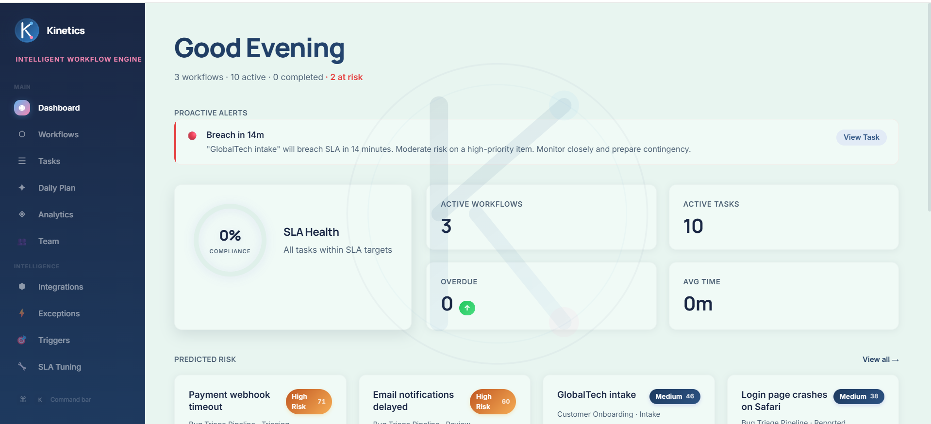 Kinetics — Intelligent Workflow Engine gallery image