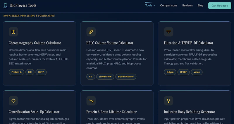 Free Bioprocess & Cell Culture Tools screenshot 5