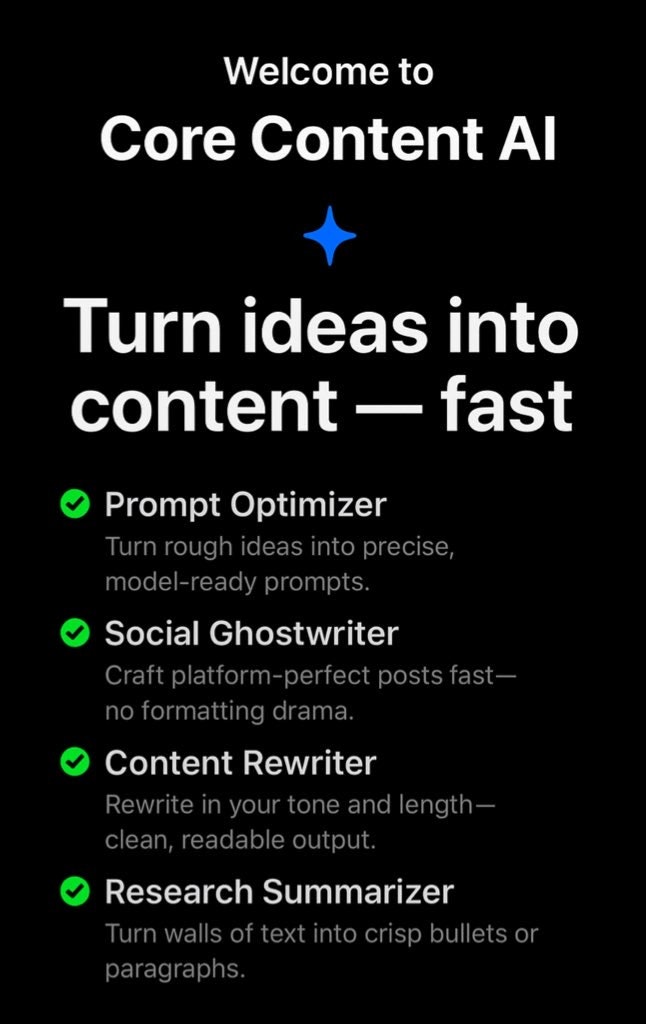Média CoreContent AI 1
