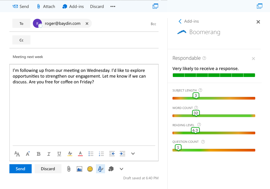 Boomerang Respondable Write Perfect Emails With Artificial Intelligence Product Hunt