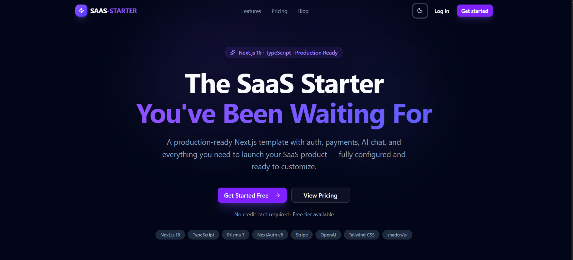SaaS Starter gallery image