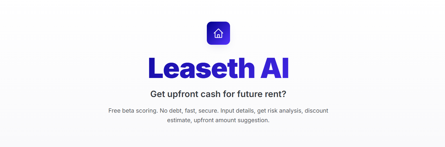 وسائط علامات العقد AI - تسجيل المخاطر من الذكاء الاصطناعي للإيجار - افتح إمكانات نقدية مقدمة 1